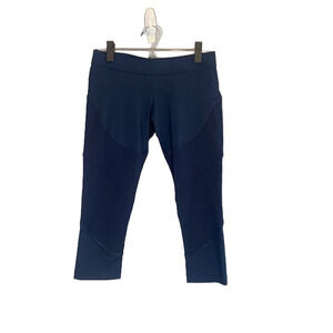 Adidas x Stella McCartney Women’s Blue Mesh Cropped Athletic Leggings Size Small